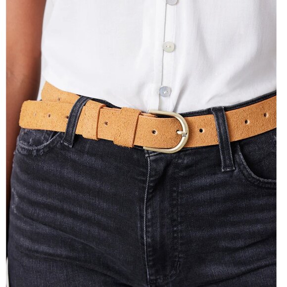Paneros Isabel Belt in Brushed Suede, New! - Picture 1 of 3